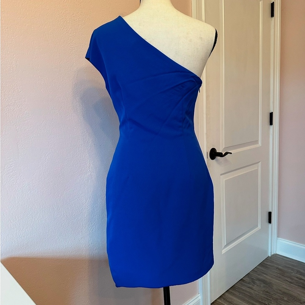 Fab'rik one shoulder blue dress